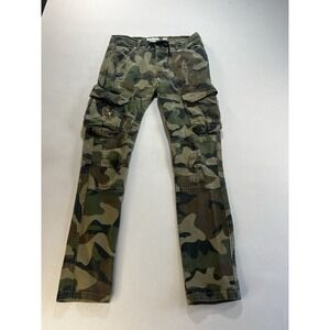 FWRD Denim Camo Cargo Pants Men 32 X 32 Green Grunge Utility Street